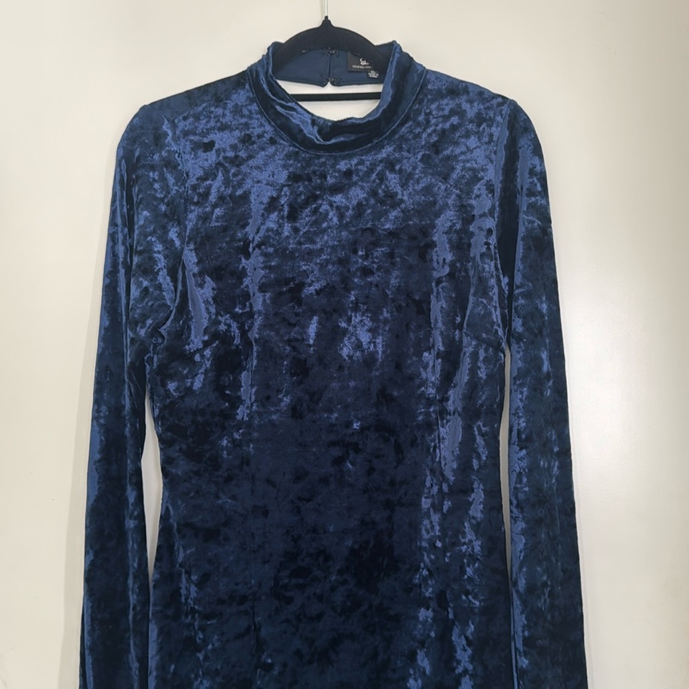 Crushed Velvet Party Dress - LuLus